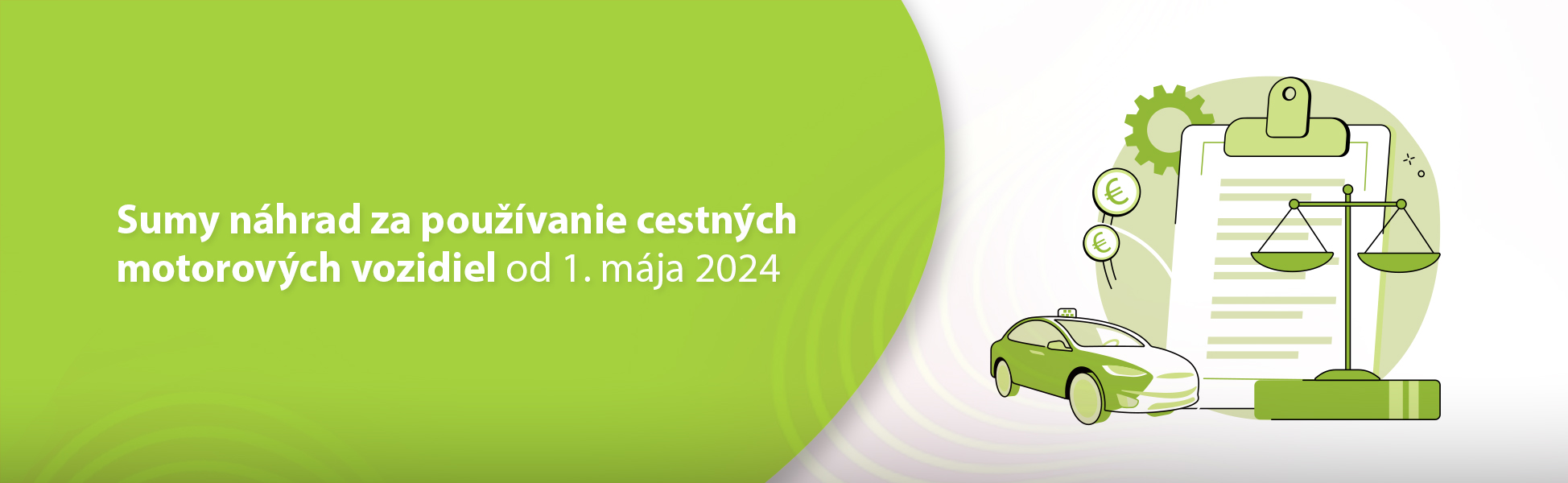 Sumy nhrad za pouvanie cestnch motorovch vozidiel od 1. mja 2024