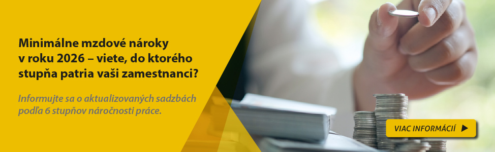 Minimálne mzdové nároky v roku 2026 – viete, do ktorého stupňa patria vaši zamestnanci?