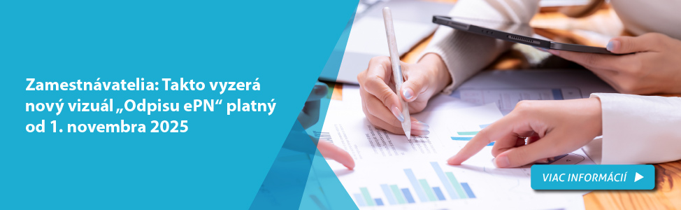 Zamestnávatelia: Takto vyzerá nový vizuál „Odpisu ePN“ platný od 1. novembra 2025