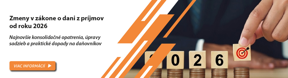 Zmeny v zákone o dani z príjmov od roku 2026