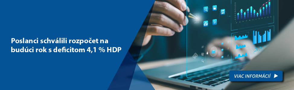 Poslanci schválili rozpočet na budúci rok s deficitom 4,1 % HDP
