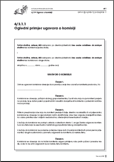 Primjer ugovora
