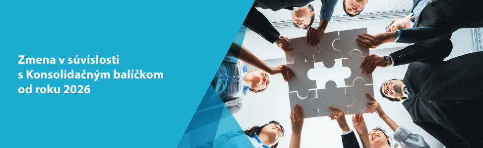 Zmena v s�vislosti s Konsolida�n�m bal��kom od roku 2026
