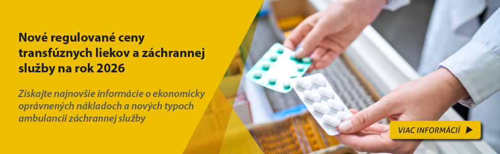 Nov� regulovan� ceny transf�znych liekov a z�chrannej slu�by na rok 2026