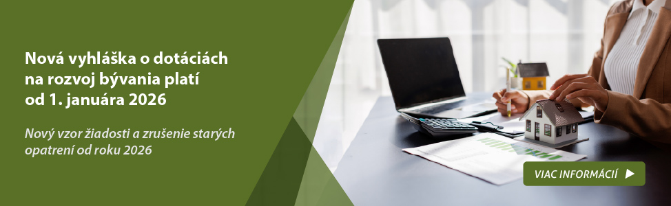 Nov vyhlka o dotcich na rozvoj bvania plat od 1. janura 2026