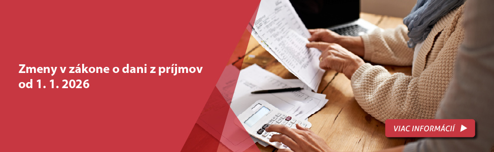 Zmeny v z�kone o dani z pr�jmov od 1. 1. 2026 