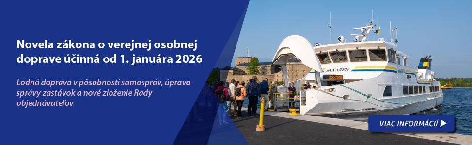 Novela z�kona o verejnej osobnej doprave ��inn� od 1. janu�ra 2026