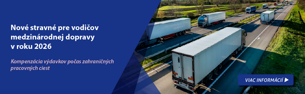 Nov� stravn� pre vodi�ov medzin�rodnej dopravy v roku 2026