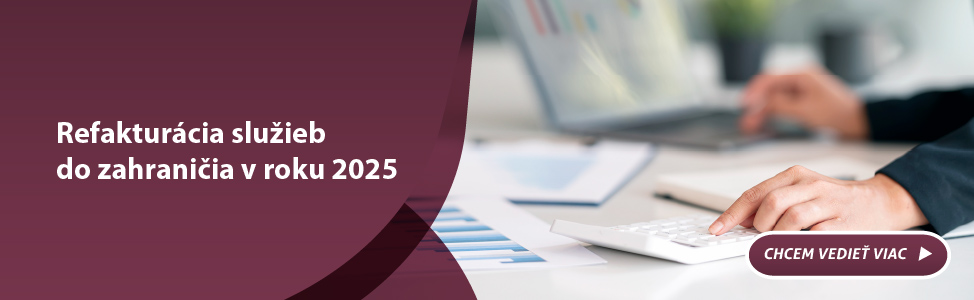 Refakturcia sluieb do zahraniia v roku 2025