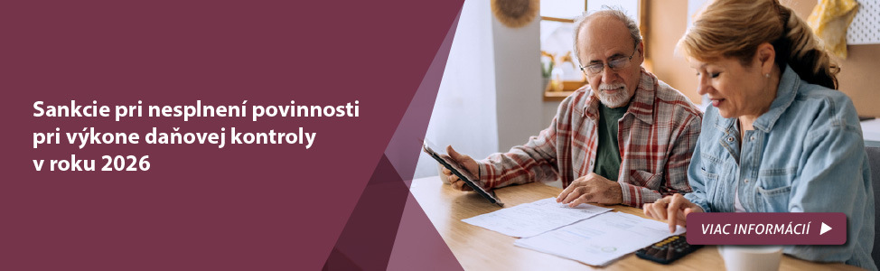 Sankcie pri nesplnen� povinnosti pri v�kone da�ovej kontroly v roku 2026 
