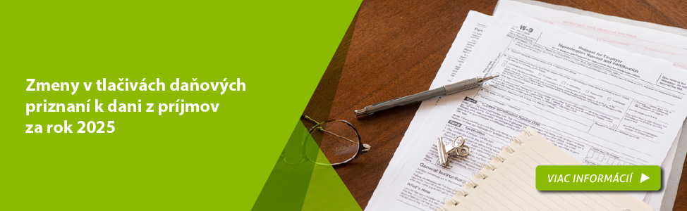 Zmeny v tla�iv�ch da�ov�ch priznan� k dani z pr�jmov za rok 2025 