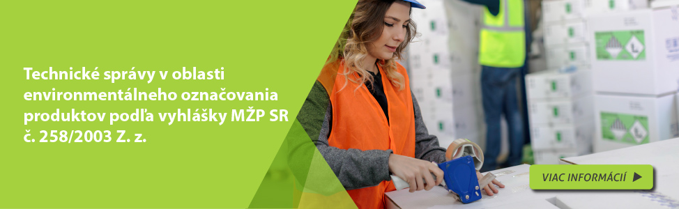 Technick sprvy v oblasti environmentlneho oznaovania produktov poda vyhlky MP SR . 258/2003 Z. z.