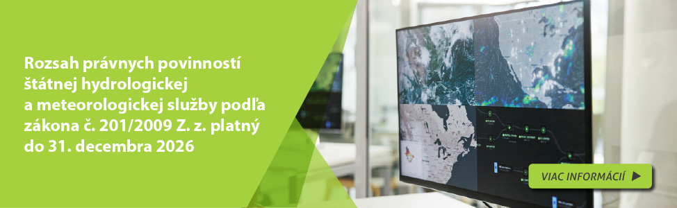 Rozsah pr�vnych povinnost� �t�tnej hydrologickej a meteorologickej slu�by pod�a z�kona �. 201/2009 Z. z. platn� do 31. decembra 2026