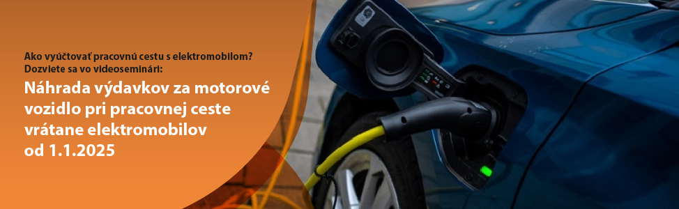 Nhrada vdavkov za motorov vozidlo pri pracovnej ceste vrtane elektromobilov od 1.1.2025