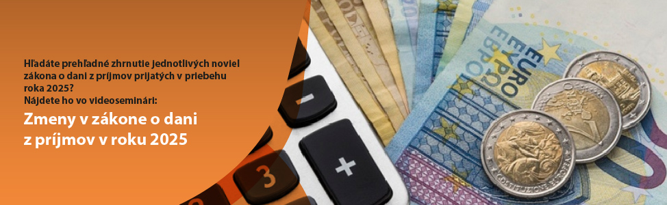 Zmeny v z�kone o dani z pr�jmov v roku 2025