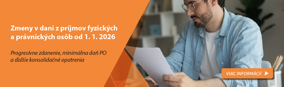 Zmeny v dani z pr�jmov fyzick�ch a pr�vnick�ch os�b od 1. 1. 2026