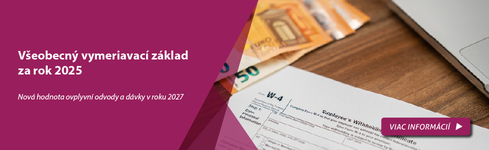 V�eobecn� vymeriavac� z�klad za rok 2025