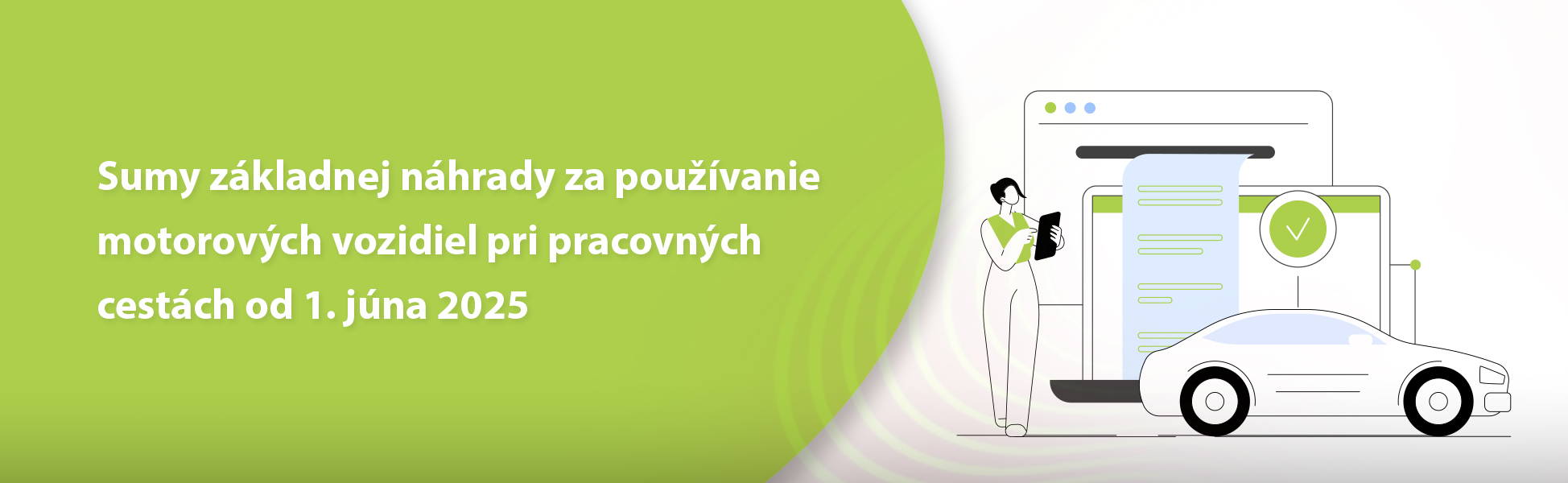 Sumy základnej náhrady za používanie motorových vozidiel pri pracovných cestách od 1. júna 2025