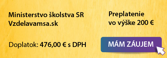 Odkaz na vzdelavamsa.sk - mo�nos� necha� si preplati� 200 € na absolvovanie kurzu