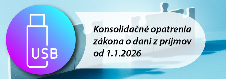 Konsolidan opatrenia zkona o dani z prjmov od 1.1.2026