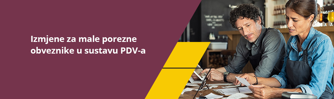 Izmjene za male porezne obveznike u sustavu PDV-a