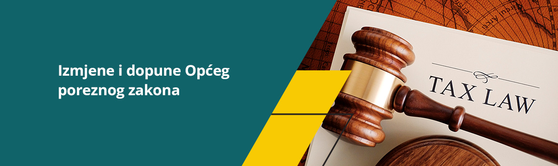 Izmjene i dopune Op�eg poreznog zakona