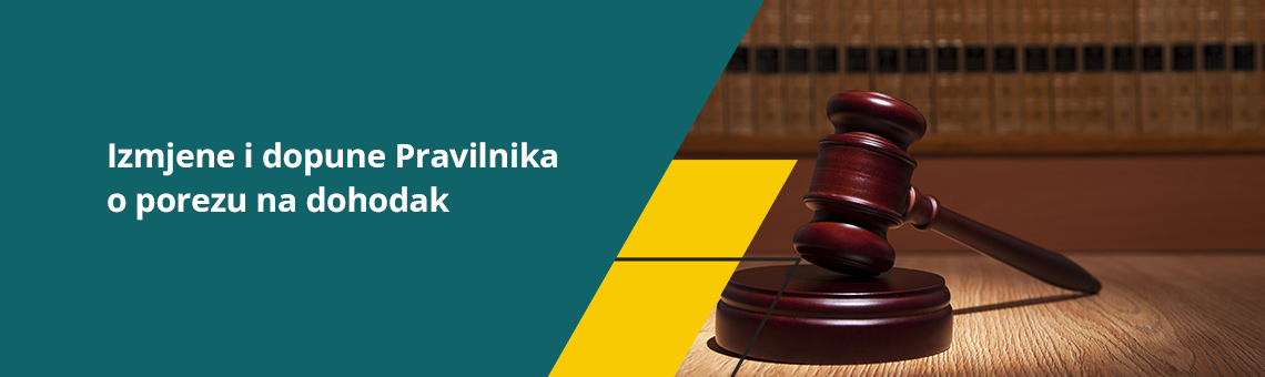 Izmjene i dopune Pravilnika o porezu na dohodak
