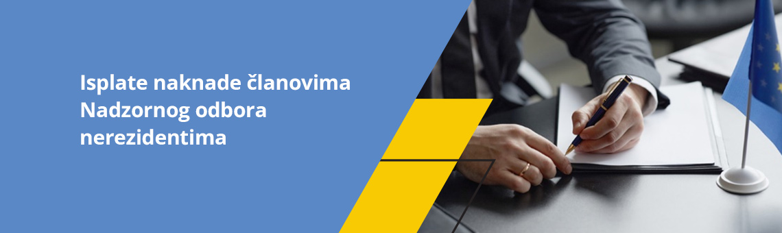 Isplate naknade �lanovima Nadzornog odbora nerezidentima