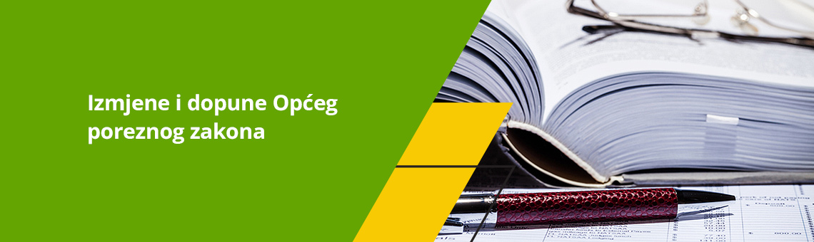 Izmjene i dopune Op�eg poreznog zakona