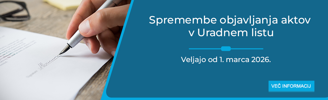 Objave v Uradnem listu