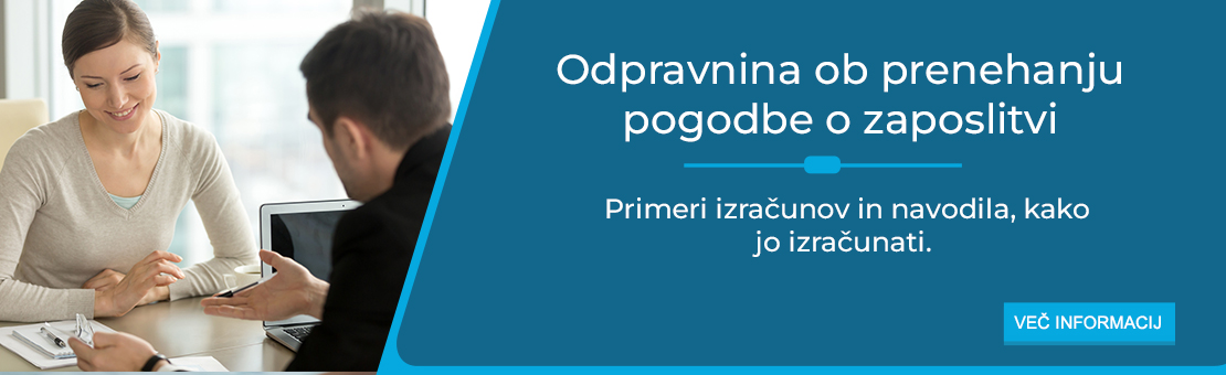 Odpravnina ob prenehanju pogodbe