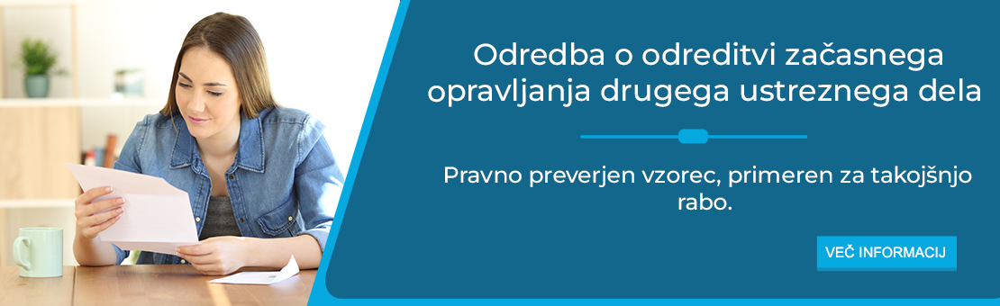 Zaasno opravljanje drugega ustreznega dela